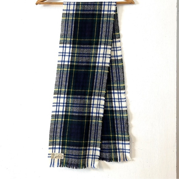 Clan Gordon Tartan Wool Scarf Highland Home Industries Vintage Wool Scotland - Picture 1 of 7